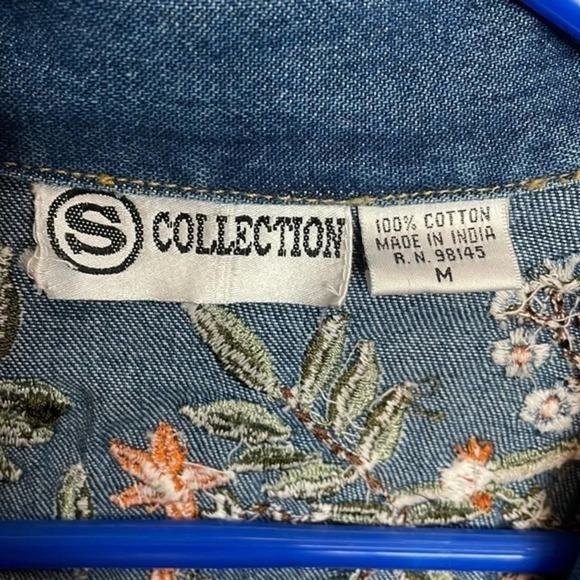 Unique Embroidered S Collection Denim Jacket Size Medium (M) - Picture 10 of 10